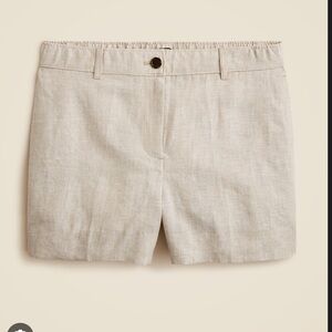 J. Crew Women’s HARBOR 3” Shorts in Linen Size Large